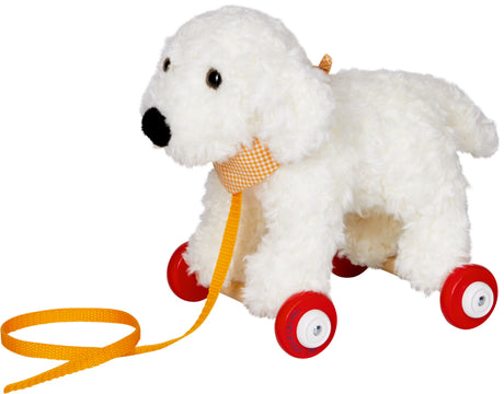 Goldendoodle Daisy auf Holzrollen - korbmayer. ganz besonders. für kinder.