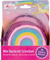 Mini-Tasche mit Schreib-Set - Einhorn