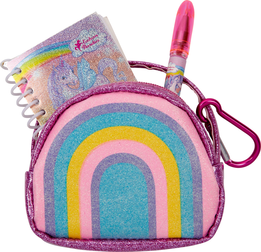 Mini-Tasche mit Schreib-Set - Einhorn