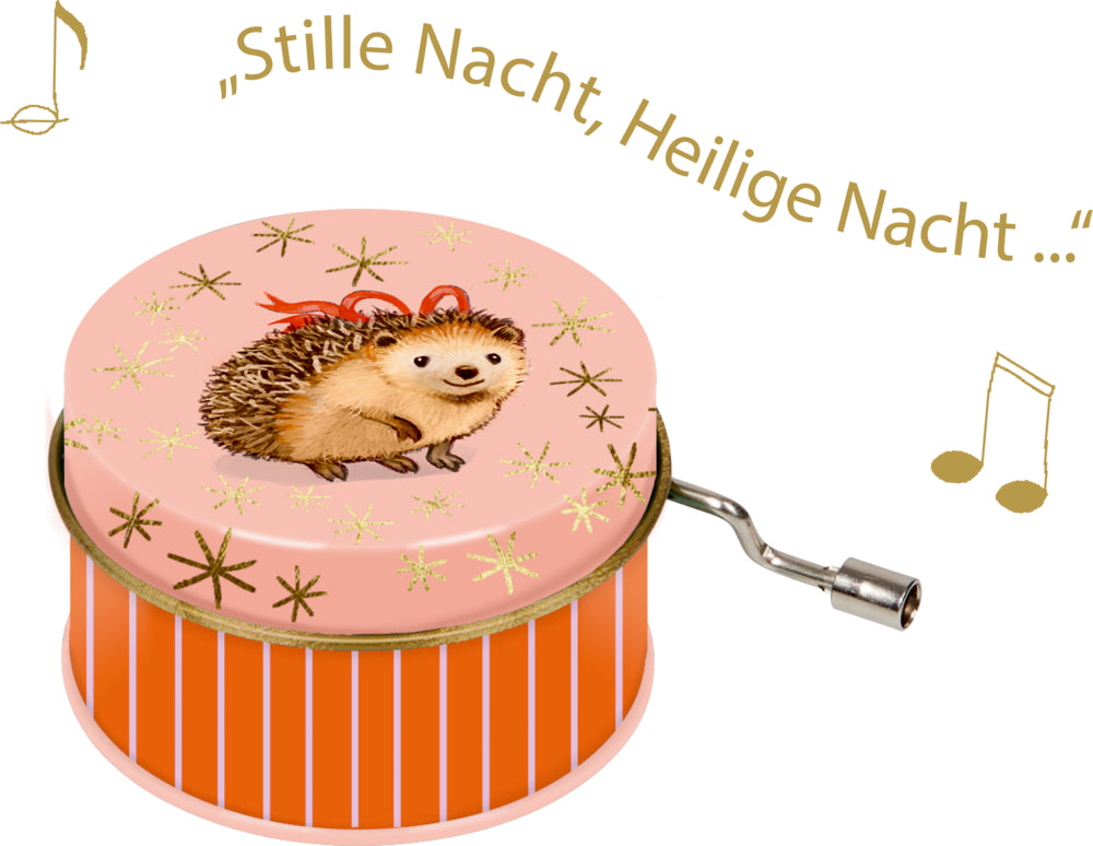 Kl. Metall-Spieluhr - Wintertiere im Weihnachtswald