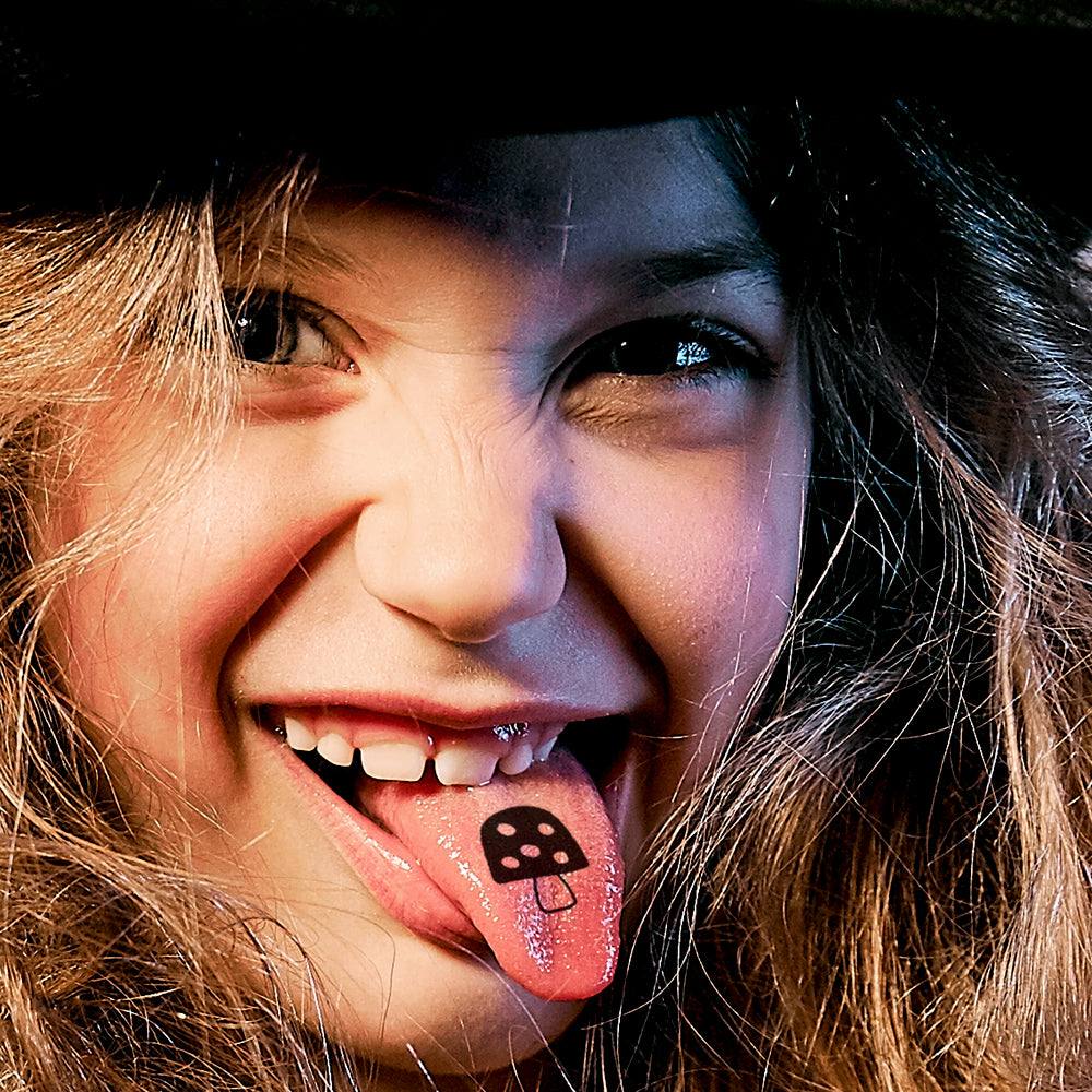 Zungen-Tattoos - Wintertiere im Weihnachten