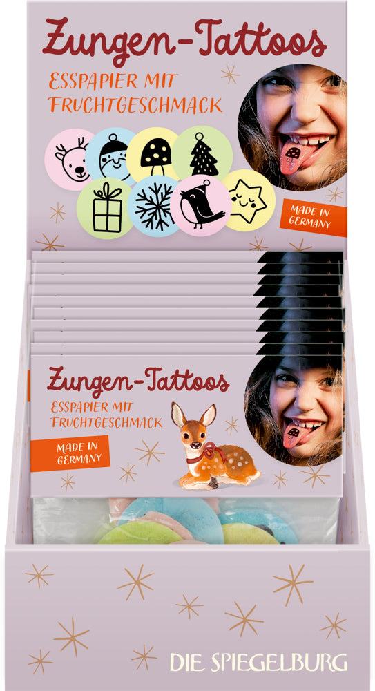 Zungen-Tattoos - Wintertiere im Weihnachten
