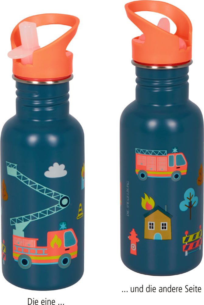 Edelstahlflasche Feuerwehr - Wenn ich mal gr. bin (ca.0,5 l)