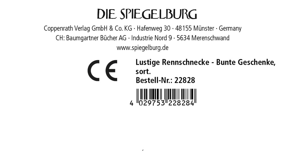 Lustige Rennschnecke