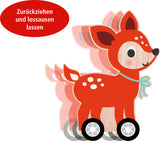 Rückzieh-Tier - Wintertiere im Weihnachtswald