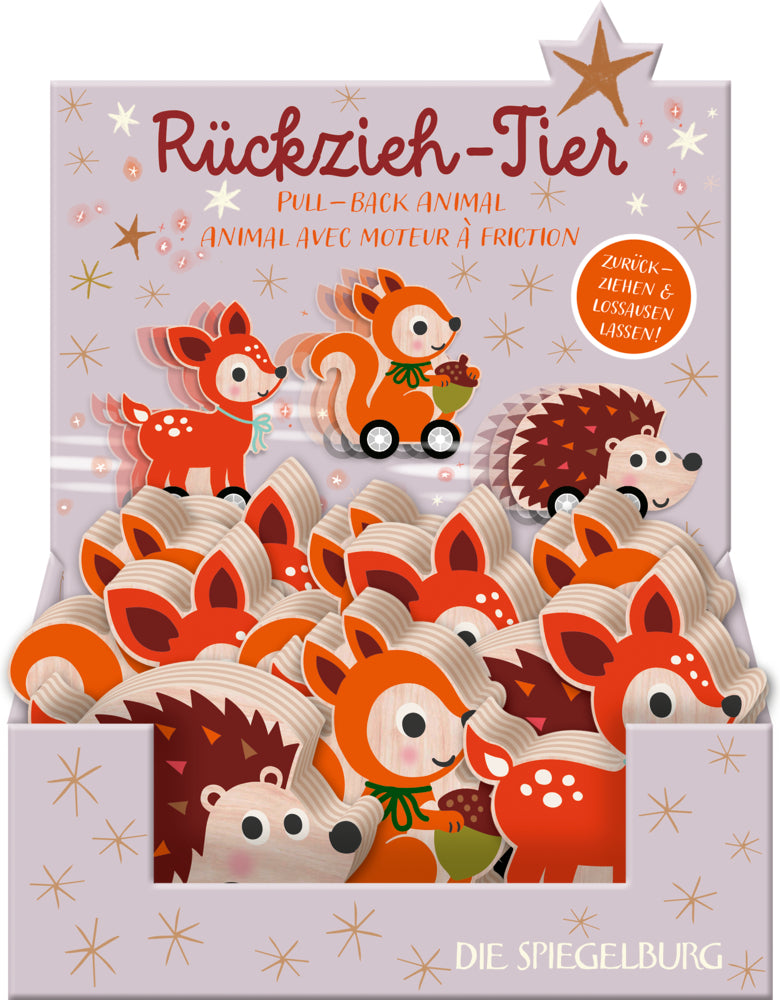 Rückzieh-Tier - Wintertiere im Weihnachtswald