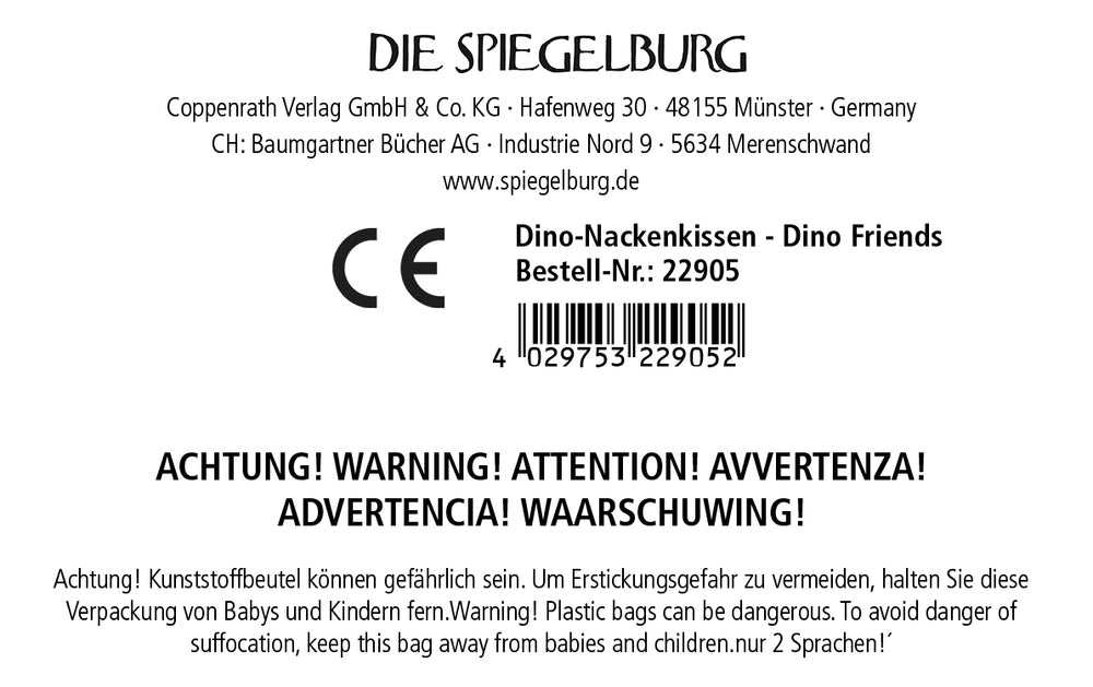 Dino-Nackenkissen