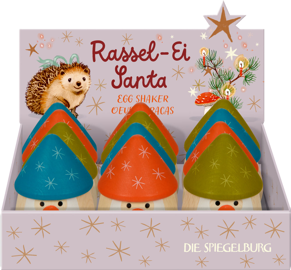 Rassel-Ei Santa - Wintertiere im Weihnachtswald