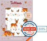 Tattoos - Wintertiere im Weihnachtswald