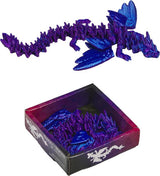 Kristall-Drache mit Flügeln - Kristalltier