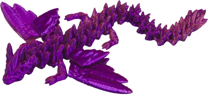 Kristall-Drache mit Flügeln - Kristalltier