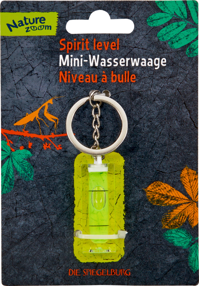 Mini-Wasserwaage m. Schlüsselanhänger - Nature Zoom