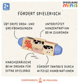 Holz-Dreh-Puzzle mit 4 Tieren