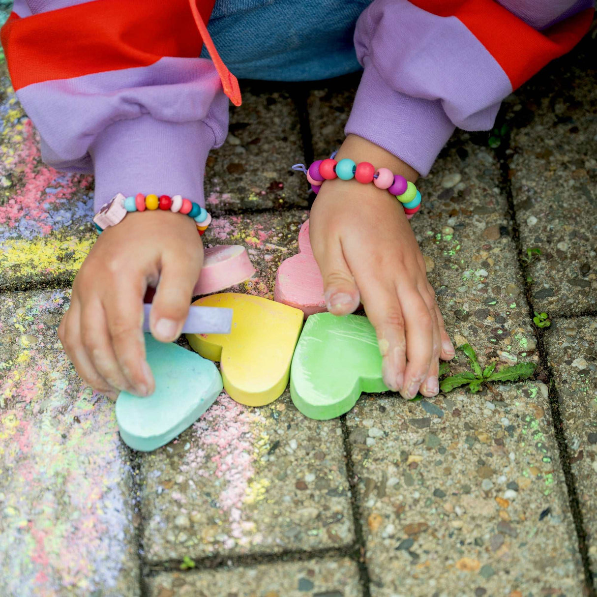 Straßenmalkreide Herzen - Mein kl. Ponyhof