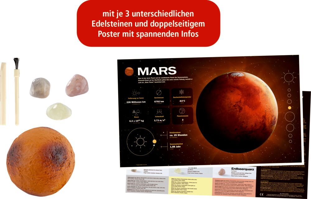 Edelstein-Ausgrabungsset Planet Wild+Cool (1Stück)