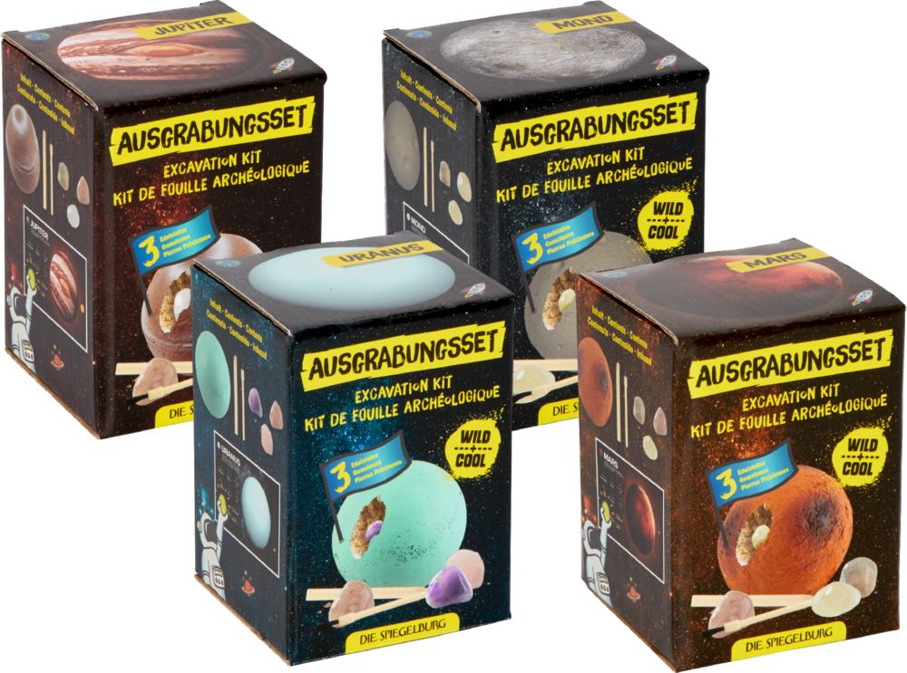 Edelstein-Ausgrabungsset Planet Wild+Cool (1Stück)