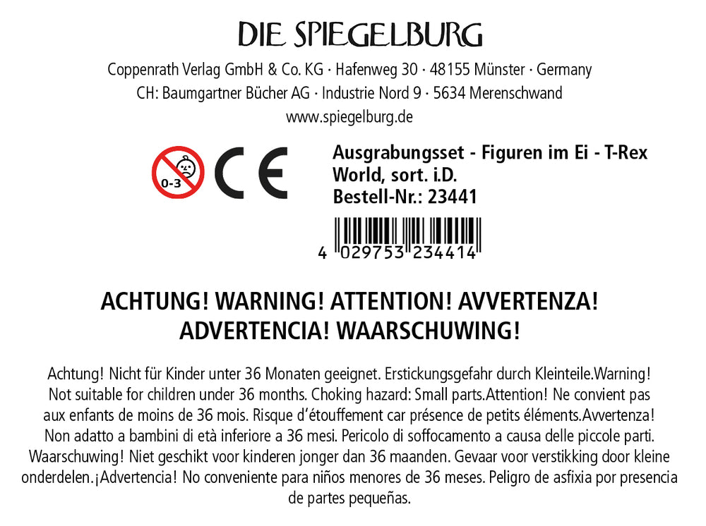 Ausgrabungsset: Figuren im Ei (1Stück)