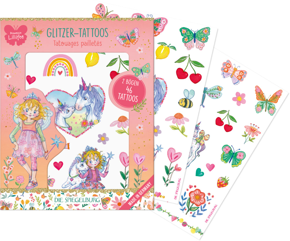 Glitzer-Tattoos - Prinzessin Lillifee