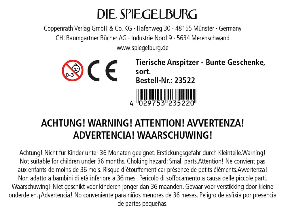 Tierische Anspitzer (1 Stück)