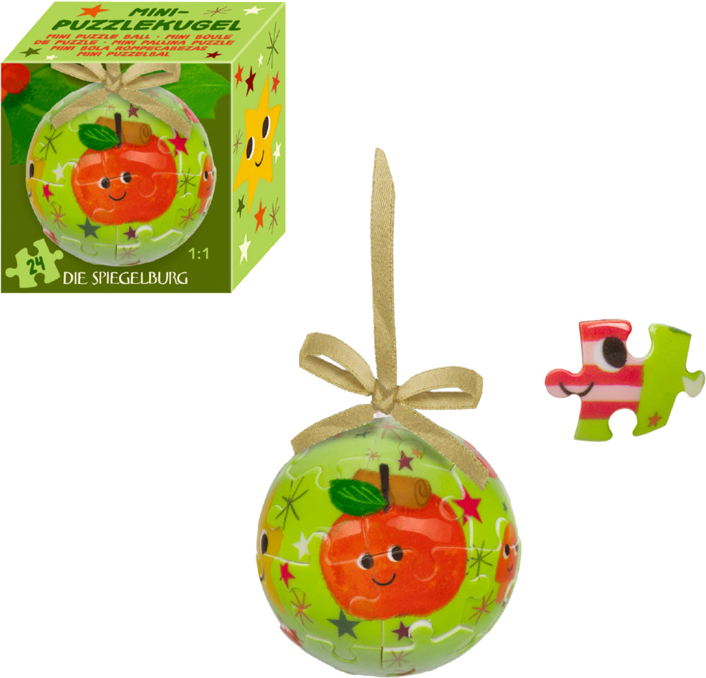 Mini-Puzzlekugel - Fröhliche Weihnachten (1Stück)