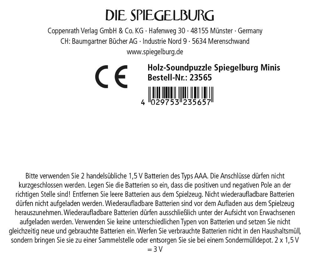 Holz-Soundpuzzle - Spiegelburg minis