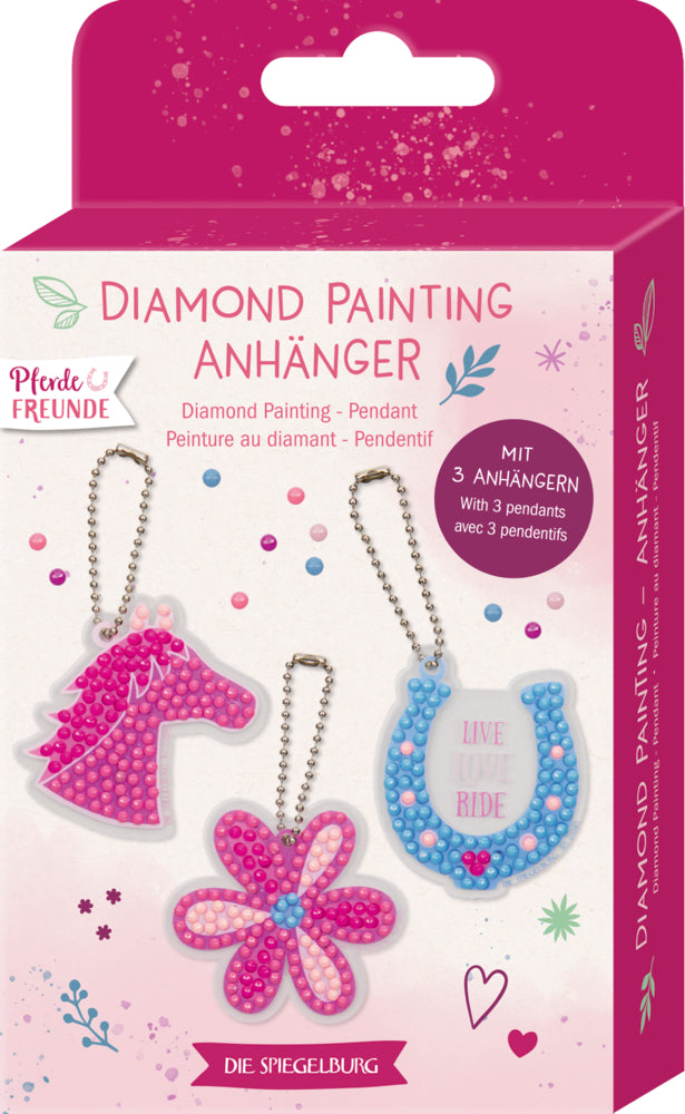 Diamond Painting Anhänger - Pferdefreunde