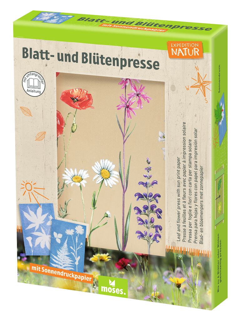 Expedition Natur: Blatt & Blütenpresse - korbmayer. ganz besonders. für kinder.