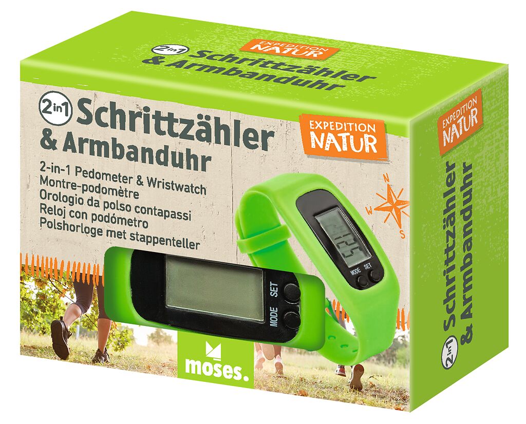 Expedition Natur 2 in 1 Schrittzähler & Armbanduhr