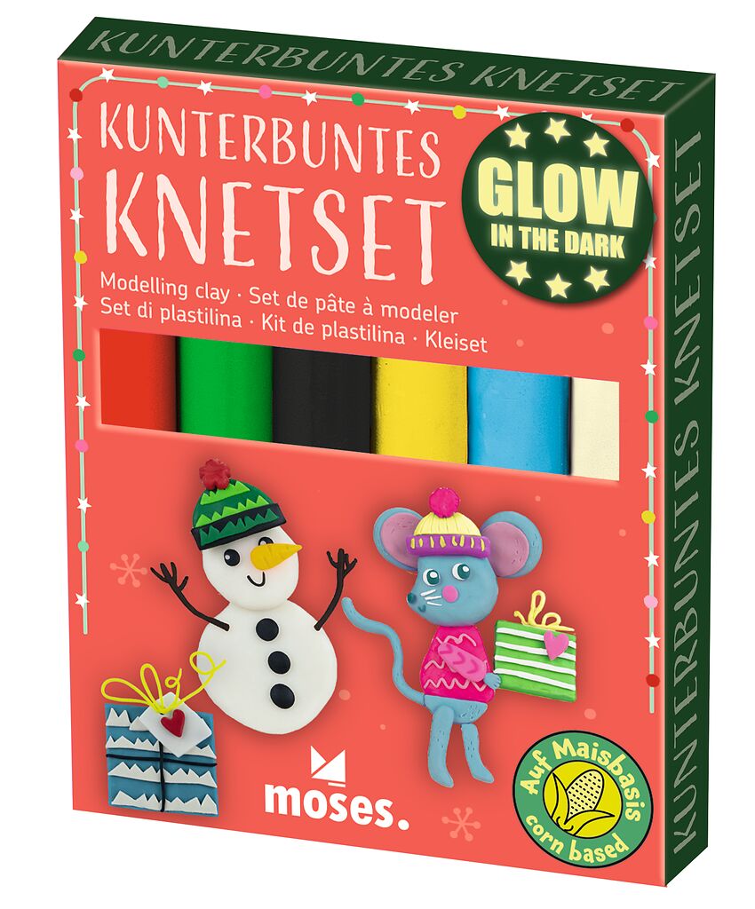 Kunterbuntes Knet-Set Glow