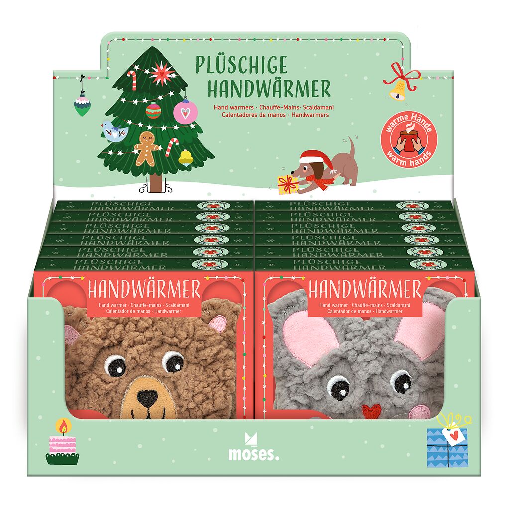 Plüschiger Handwärmer Bär oder Maus