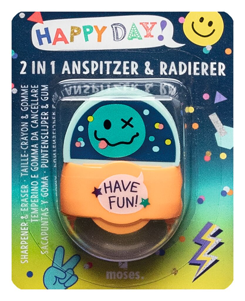 Happy Day 2 in 1 Anspitzer & Radierer