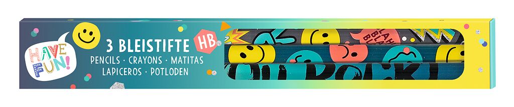Happy Day Bleistift 3er Set