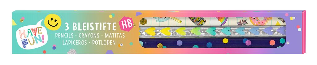 Happy Day Bleistift 3er Set