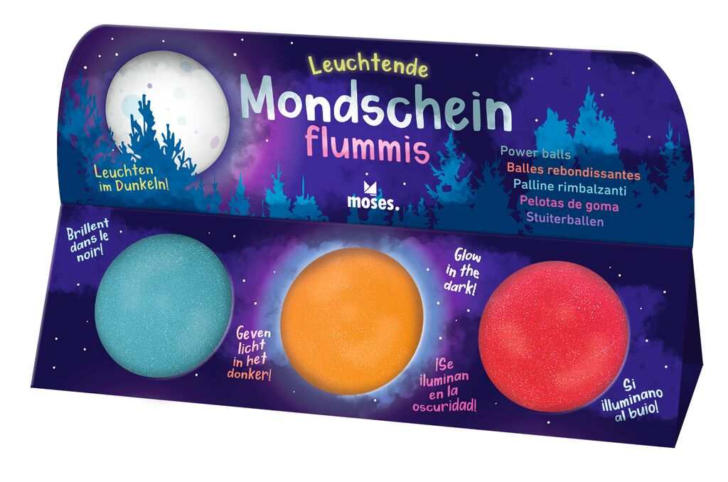 Leuchtende Mondscheinflummis