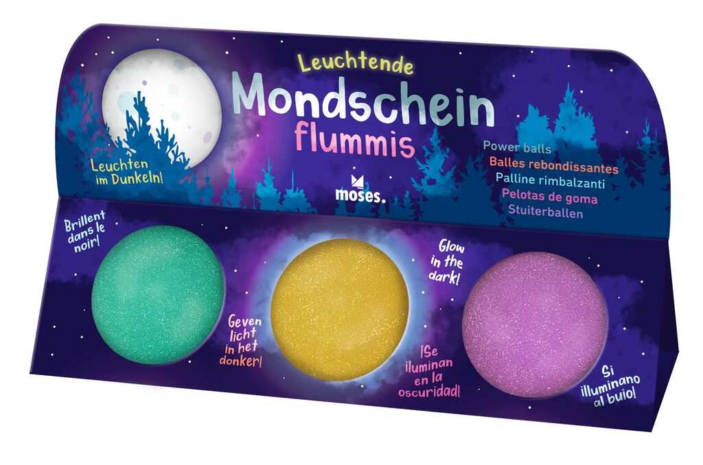 Leuchtende Mondscheinflummis