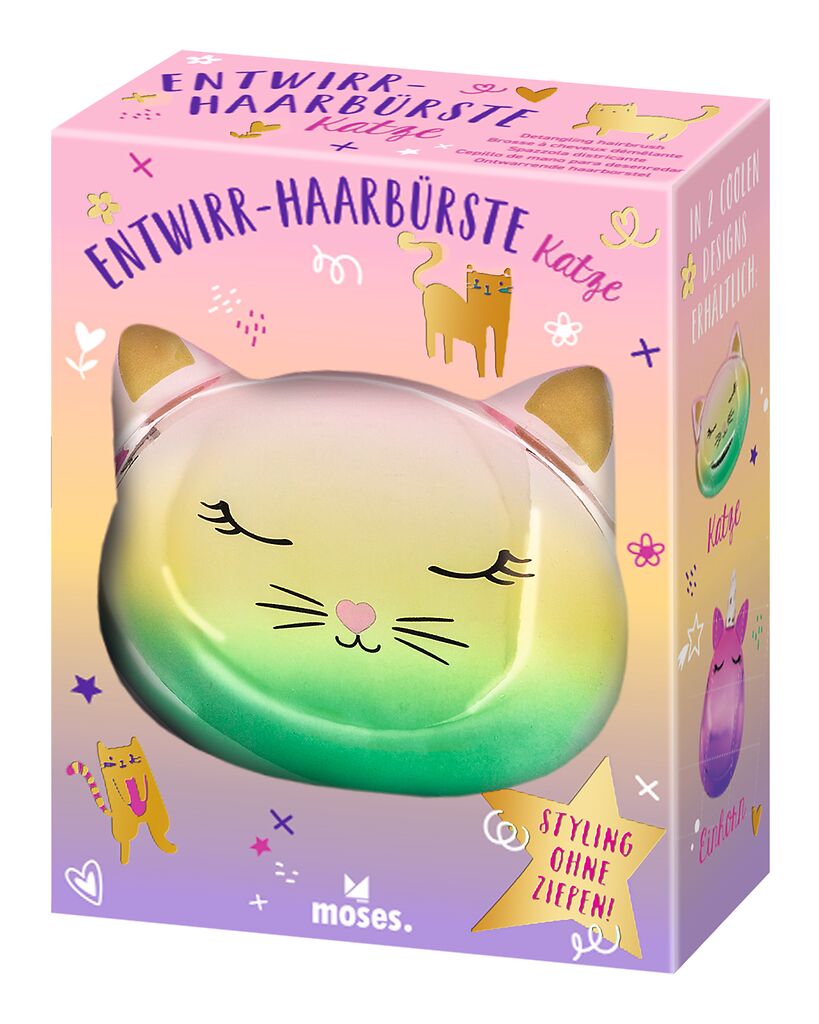 Entwirr-Haarbürsten Einhorn oder Katze