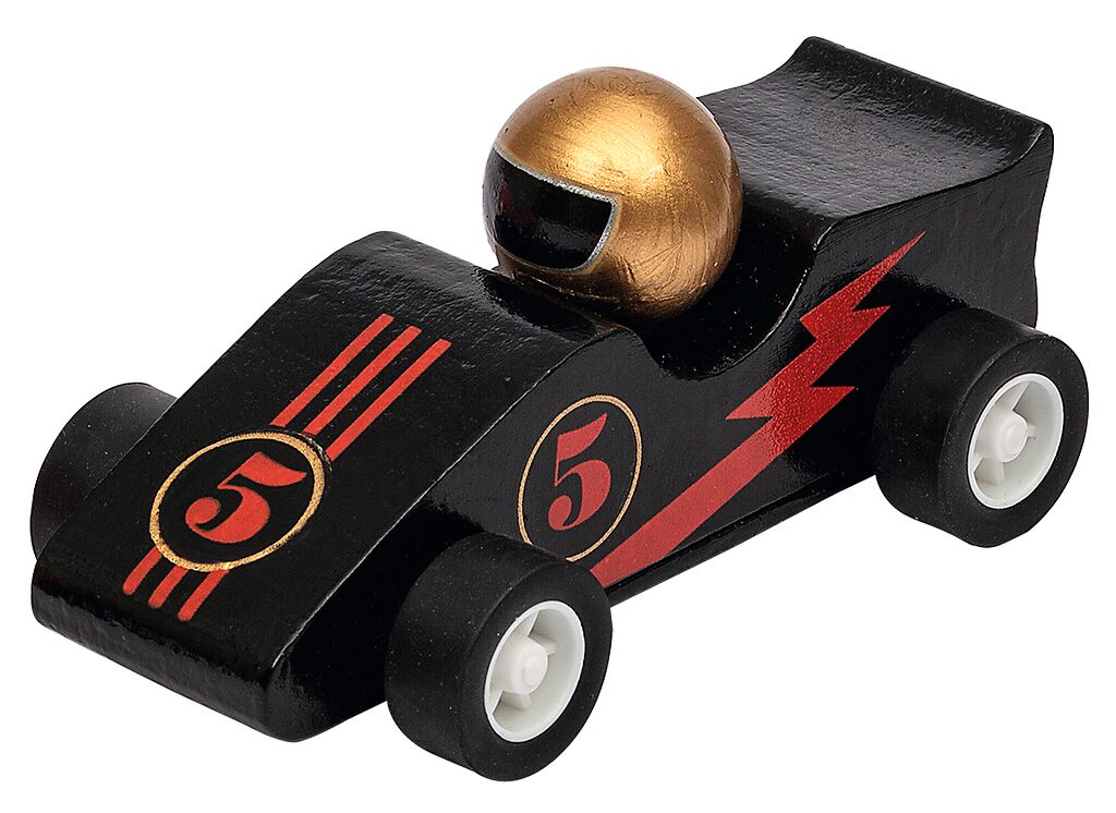 Rennwagen mit Rückziehmotor