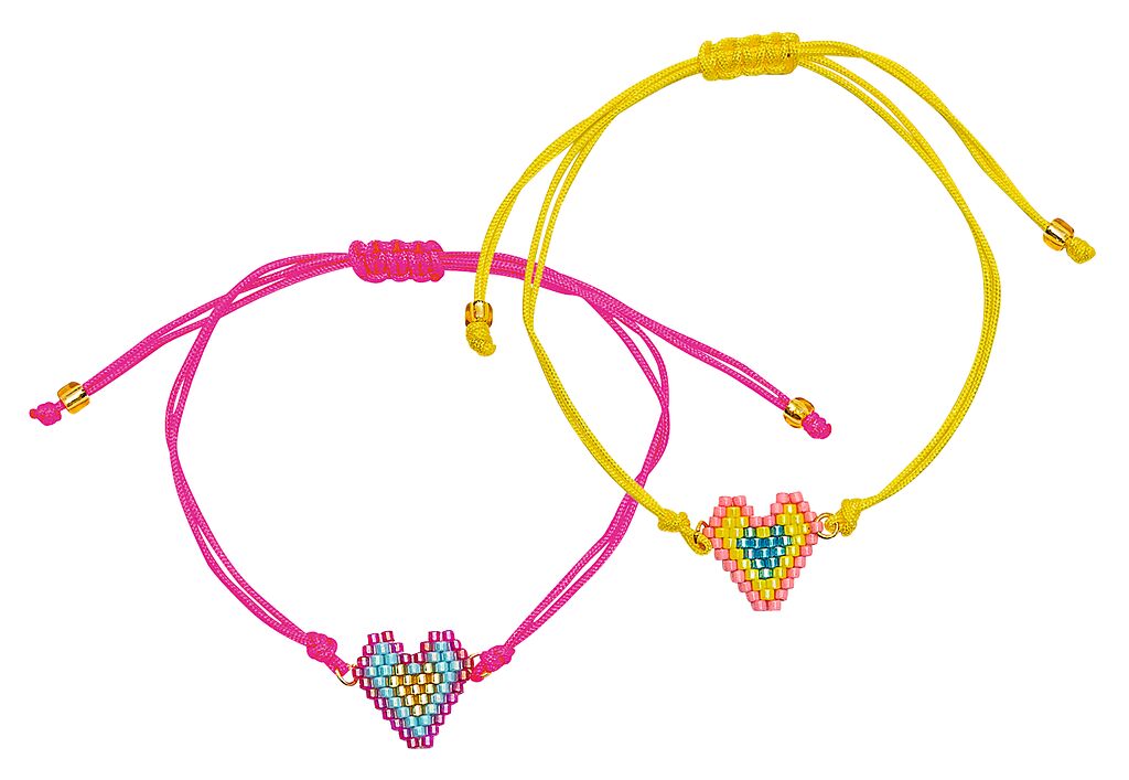 BFF-Armbänder Schmetterling oder Herz (1 Set)