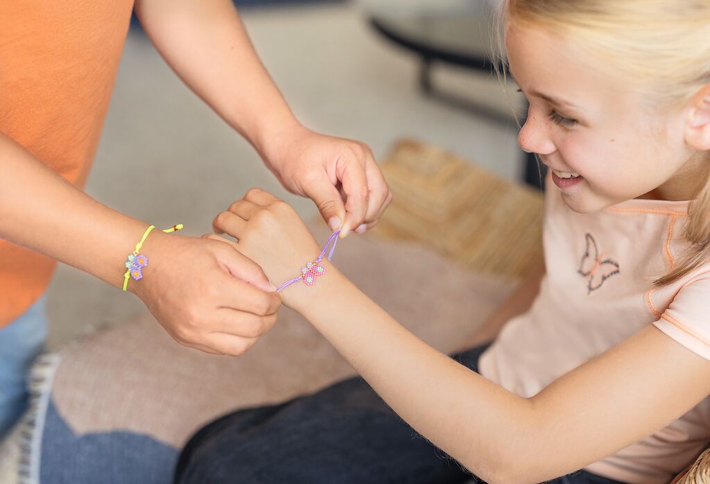BFF-Armbänder Schmetterling oder Herz (1 Set)