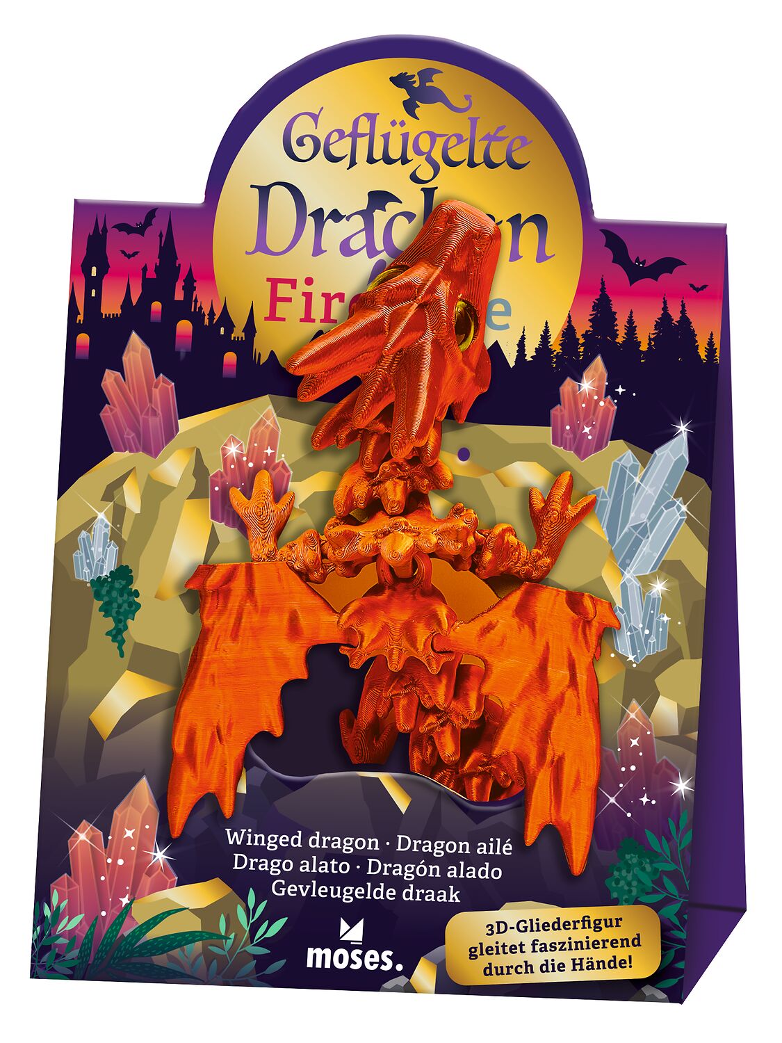 Geflügelter Drache Fire & Ice (1Stück)