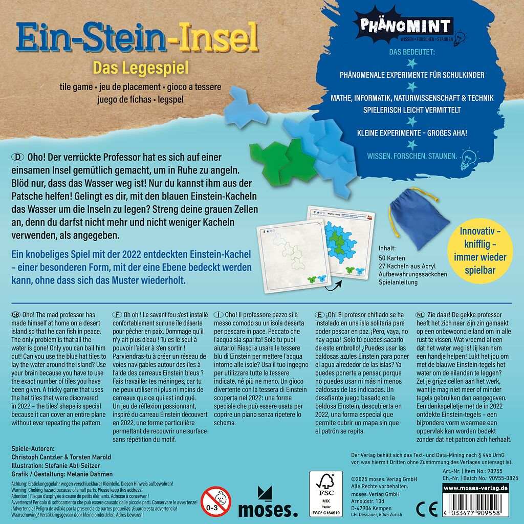 PhänoMINT Ein-Stein-Insel - Das Legespiel
