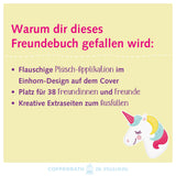Freundebuch mit Plüsch Patch