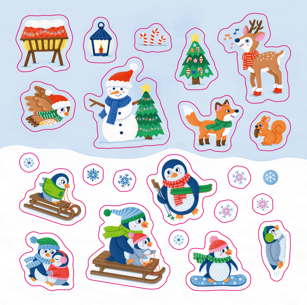 Meine Mini-Stickerwelt - Weihnachten bei bei den Tieren - korbmayer. ganz besonders. für kinder.