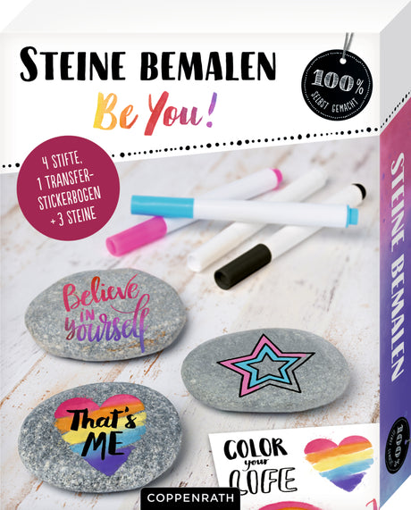 Steine bemalen - Be You! - korbmayer. ganz besonders. für kinder.