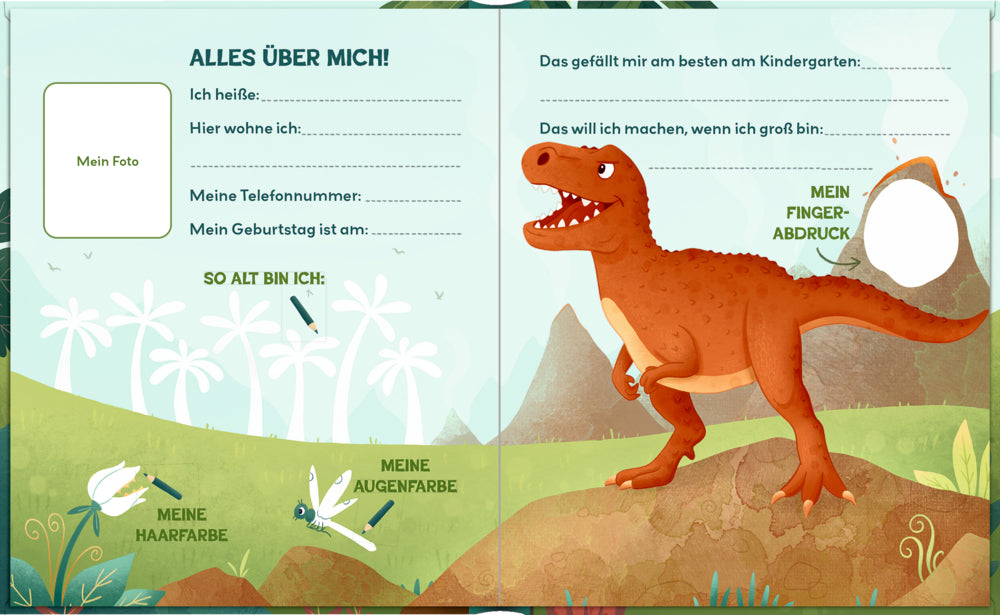 Freundebuch Dino Friends Meine Kindergartenfreunde