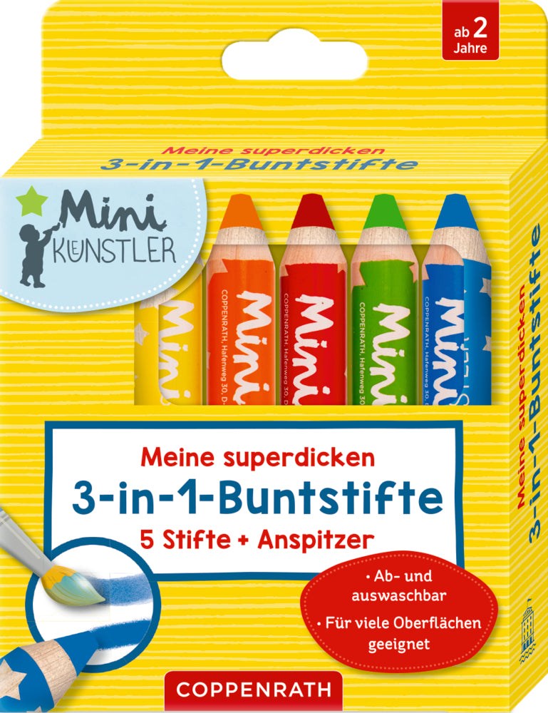 Meine superdicken 3-in1-Buntstifte