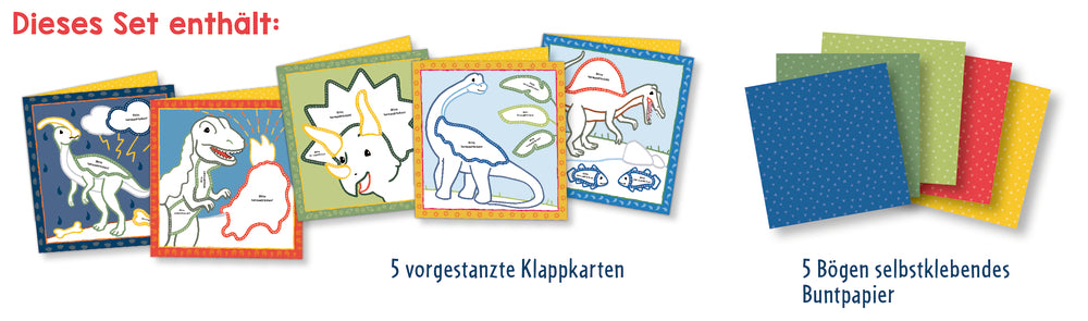 Mein 1. Bastelset: Schnipsel-Kunst - Dinos