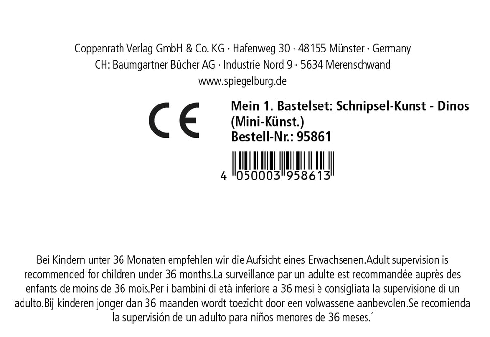 Mein 1. Bastelset: Schnipsel-Kunst - Dinos