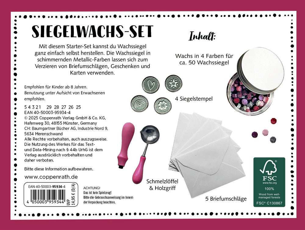 Siegelwachs-Set: 100% selbst gemacht