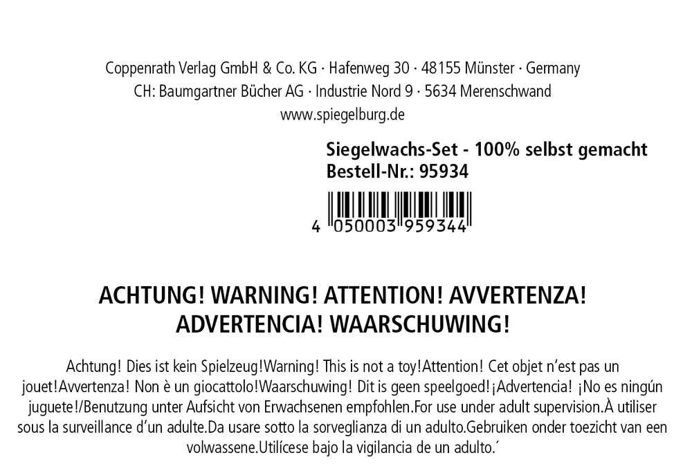 Siegelwachs-Set: 100% selbst gemacht